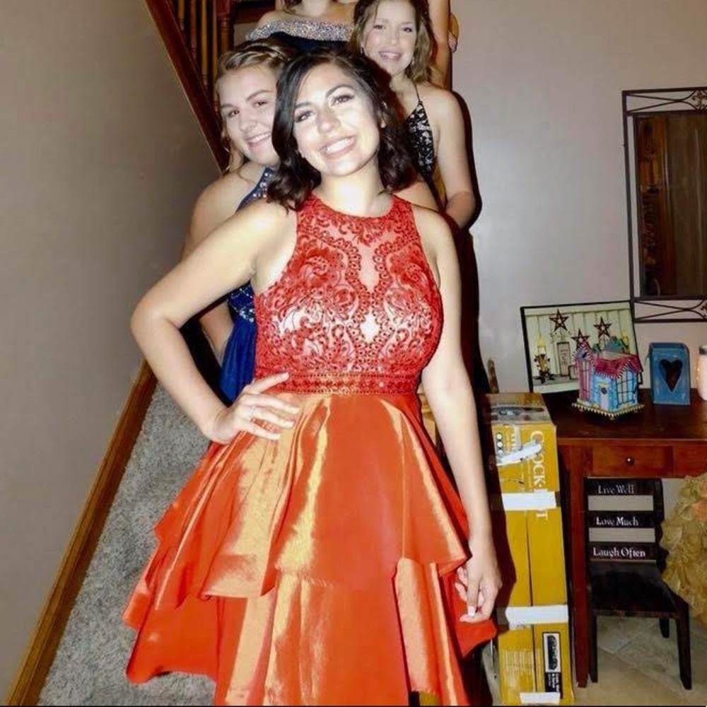 Red homecoming/prom dress